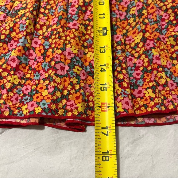 Toad & Co Women’s A-line pleated Athletic Mini Skort Skirt Floral Print size L - Picture 5 of 7